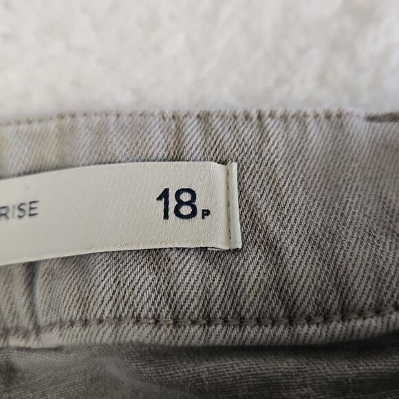 J. Jill Denim High Rise Cropped Pull On Jeans Womens Size 18 P Petite Light Gray - Picture 2 of 11